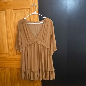 Mustard seed brown dress